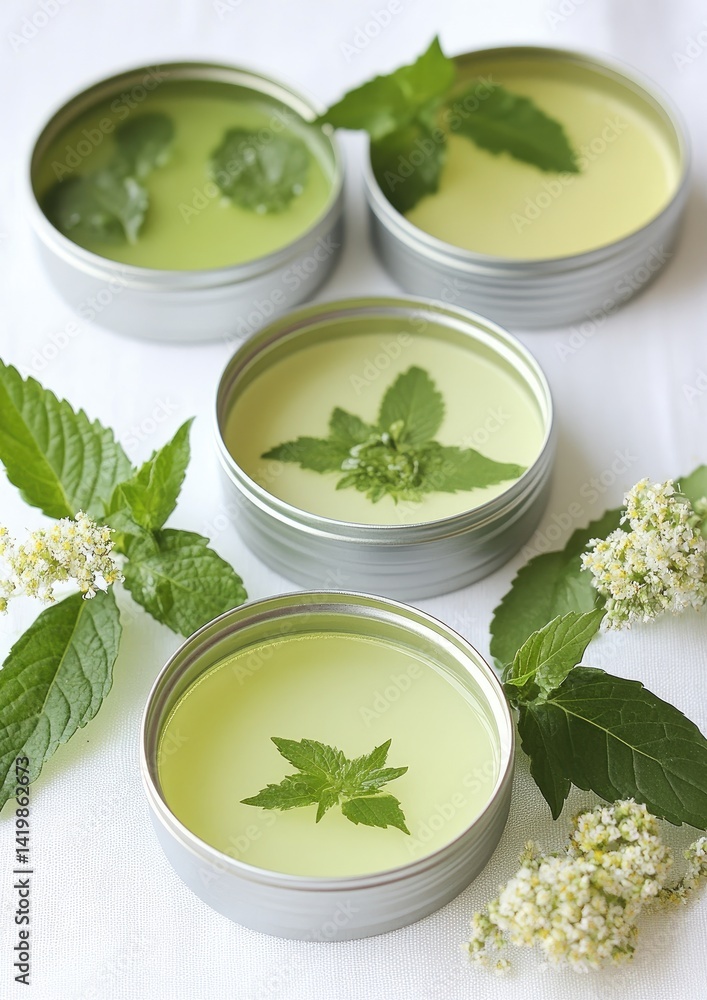 Homemade Herbal Balm in Tins Homemade Herbal Balm in Tins