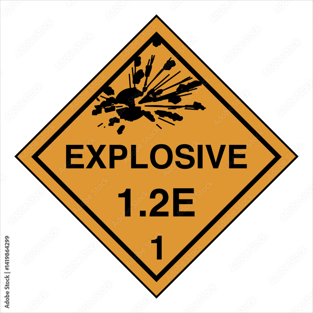 Obraz premium Hazardous Material HAZMAT Dia...