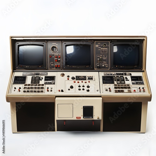 Vintage Control Panel Console.