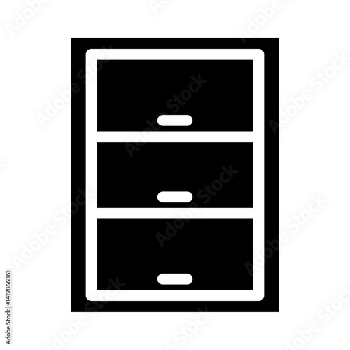 chest of drawers glyph icon