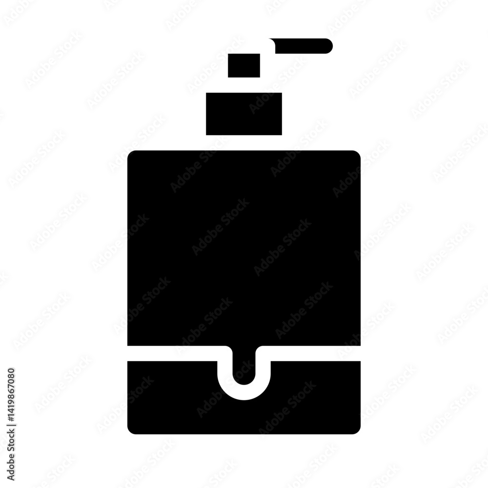 soap dispenser glyph icon soap dispenser glyph icon
