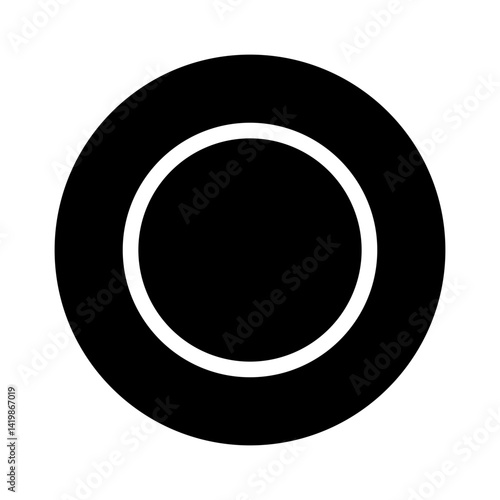 plate glyph icon
