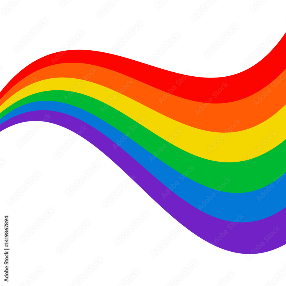 LGBT Rainbow Wave LGBT Rainbow Wave