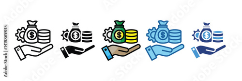 Asset Management  Icon Element For Design