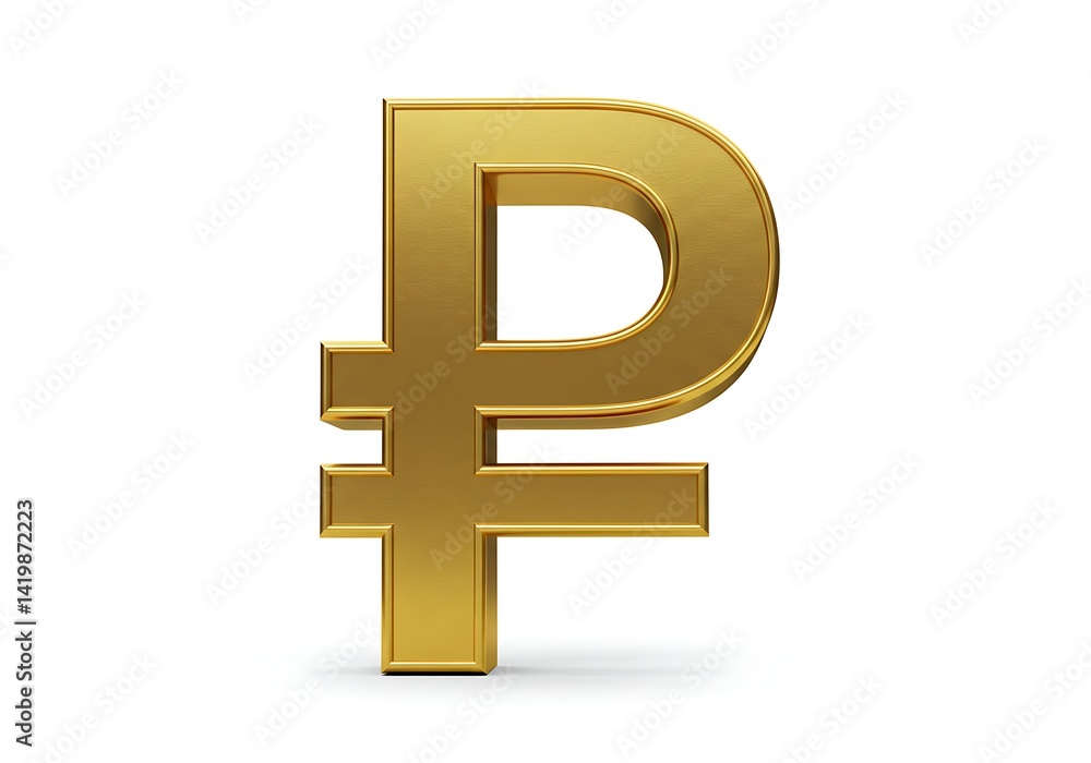 Golden pound symbol Golden pound symbol