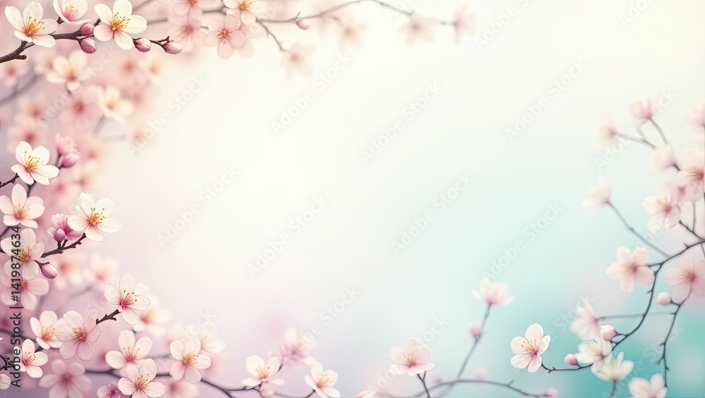 Fototapeta premium Soft pastel background image blending colors