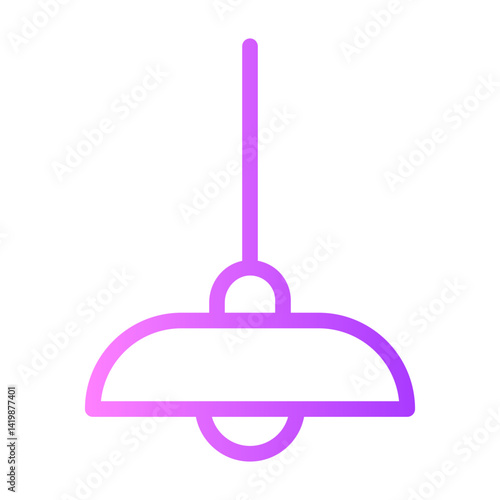 ceiling lamp gradient icon