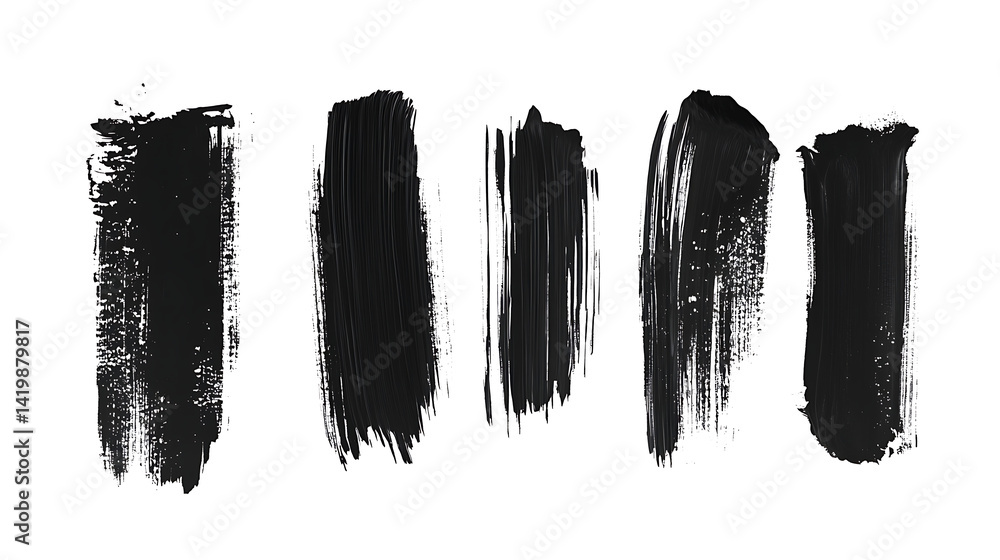 An ink stroke and text divider are placed on top of a black rough edge box. The background is brush. There are hand drawn lines. An ink stroke and text divider are placed on top of a black rough edge box. The background is brush. There are hand drawn lines.