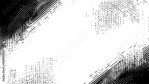 Grunge overlays vector. Different paint textures with splay effect Black grainy texture isolated on white background. Distress overlay textured.