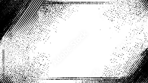 Grunge overlays vector. Different paint textures with splay effect Black grainy texture isolated on white background. Distress overlay textured.