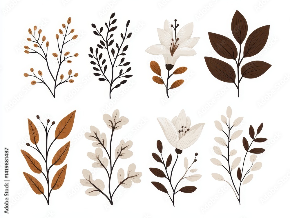 Floral design elements Floral design elements