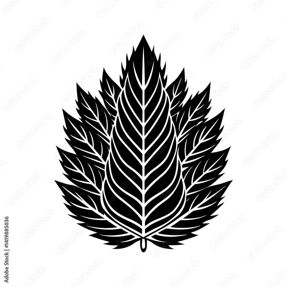 Fototapeta premium pine-leaf-vector-silhouette illustration