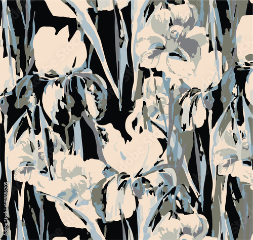 Flowers watercolor illustration.Manual composition. Watercolor elements for greeting card and textile and digital print - Illustration