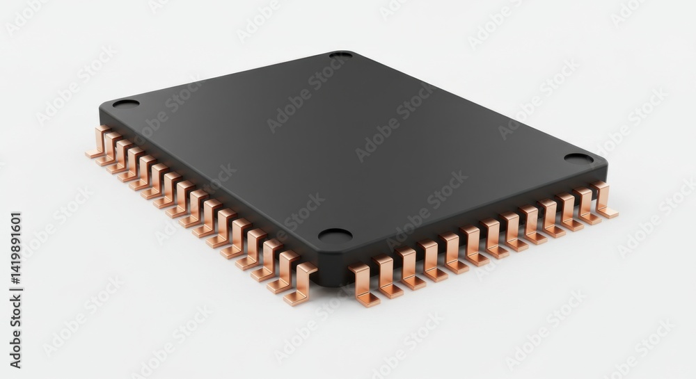 Integrated Circuit Chip with Pins Integrated Circuit Chip with Pins