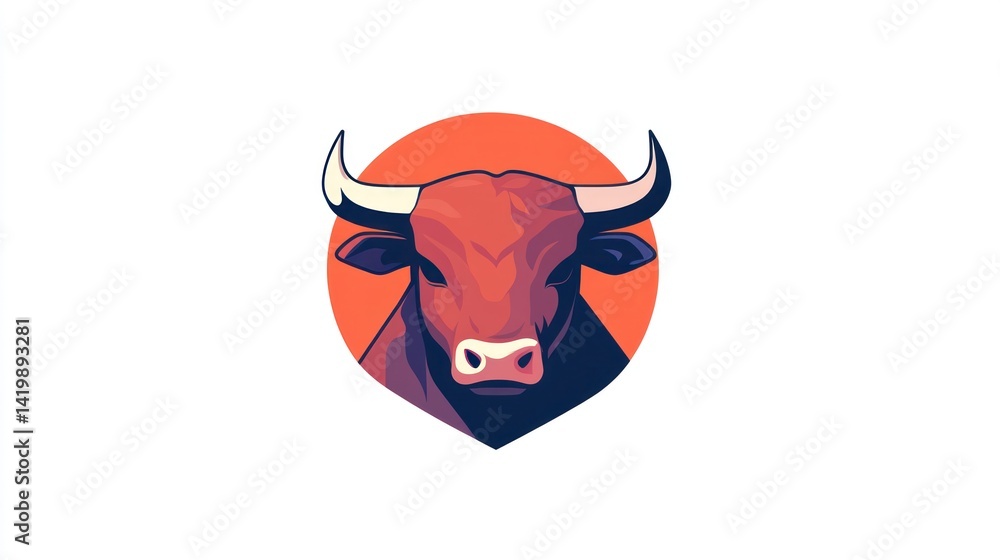 Obraz premium Bull Head Graphic Design (25)