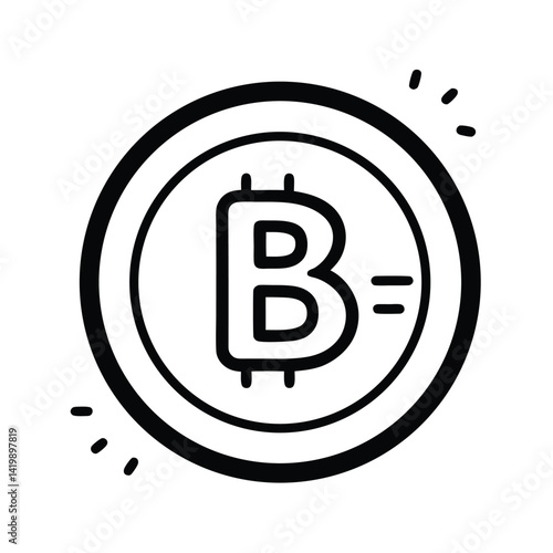 cash on delivery icon with box and money minimal