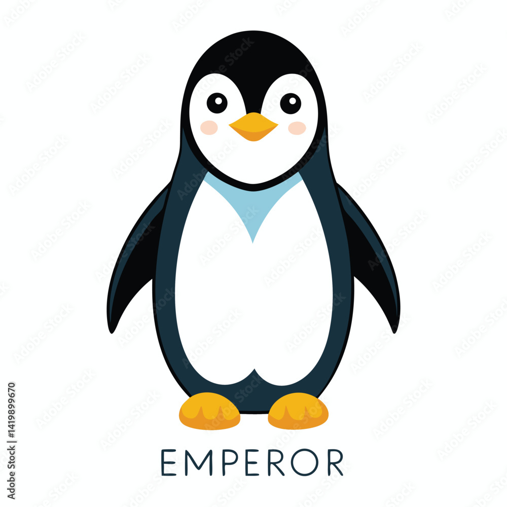 Obraz premium penguin on a white background