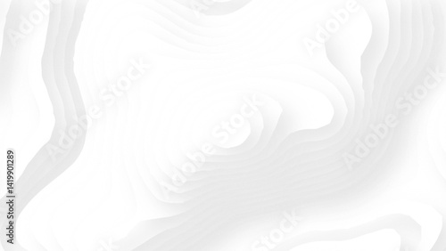 Abstract paper carve template. abstract white 3d papercut topography relief vector background illustration. topographic canyon geometric map relief texture with curved layers and shadow.