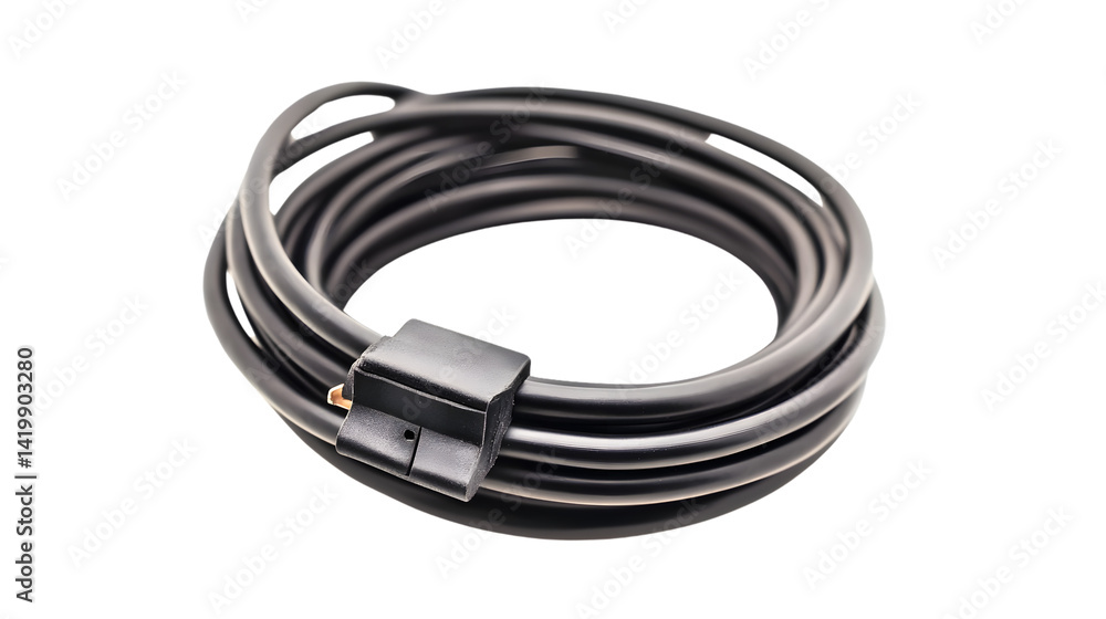High-Quality Cables Isolated on White Background for Professional Use High-Quality Cables Isolated on White Background for Professional Use