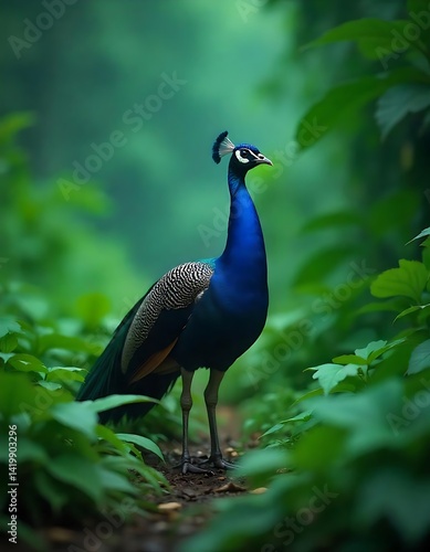 Wallpaper Mural Peacock Standing in Greenhouse Garden Path Torontodigital.ca
