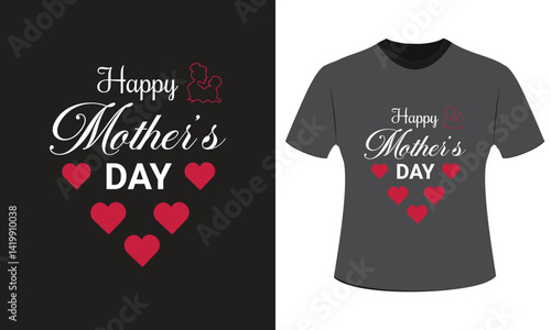 Mom t-shirt design, Mother's Day t-shirt, Mother's Day typography t-shirt vector illustration