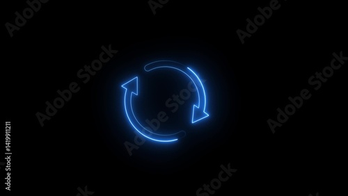 Neon Circle Arrow icon 