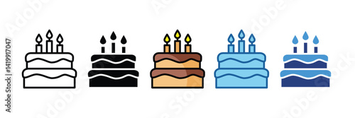 Cake  Icon Element For Design
