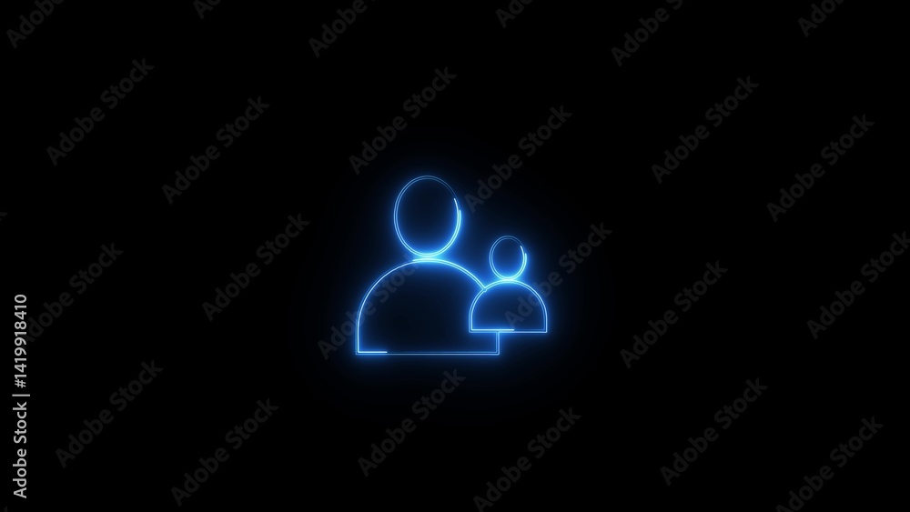 neon double person user, group Profile Users icon neon double person user, group Profile Users icon