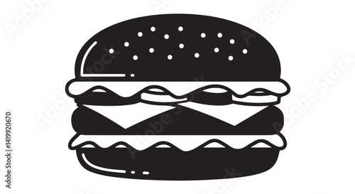burger icon isolated on white background. Modern and editable burger icon. Simple icons vector illustration. Burger vector icon 

