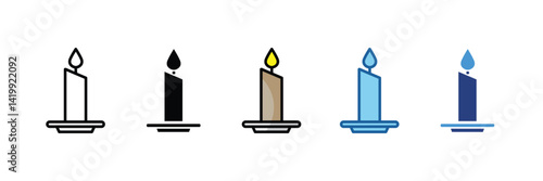 Candle  Icon Element For Design