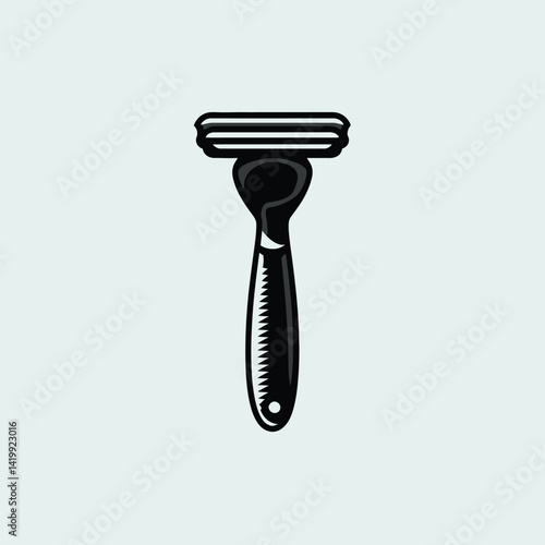 Sleek Razor Illustration: A sharp and stylish illustration of a modern razor, designed with clean lines and a minimalist aesthetic.