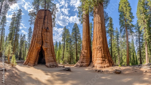 Giant Sequoias in Sequoia National Park: Majestic Redwood Forest