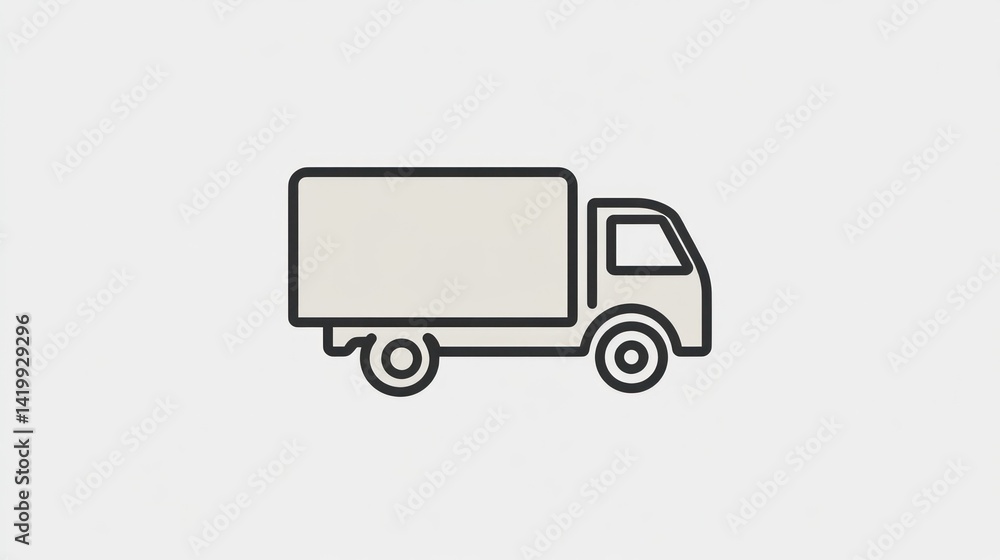 Delivery truck icon, logistics, transport, background, website Delivery truck icon, logistics, transport, background, website