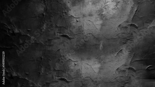 Grunge texture effect. Distressed overlay rough textured on dark space. A Rugged and Raw Display of a Naturally Stained and Weathered Cement Surface.

