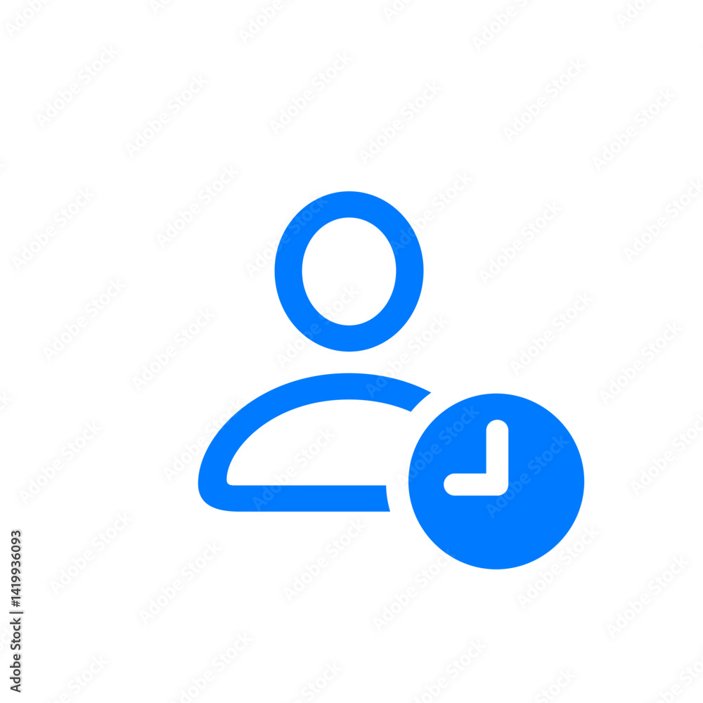 Person Badge Clock Person Badge Clock