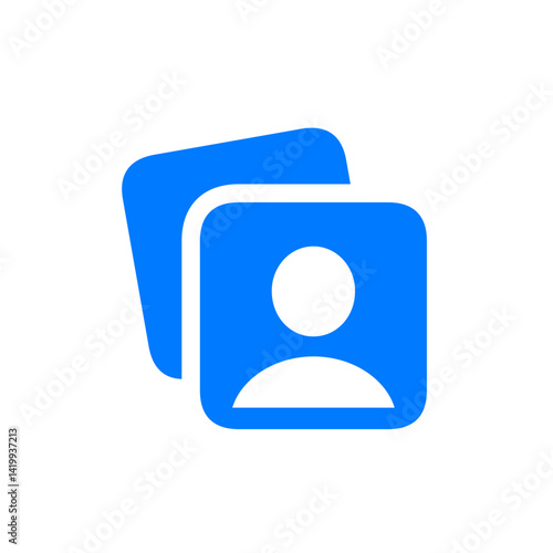Multiple Users Stacked Fill Icon