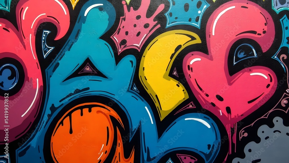 Fototapeta premium graffiti on wall