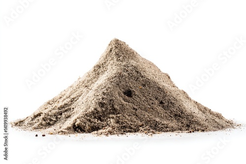 A pile of light brown granular material.