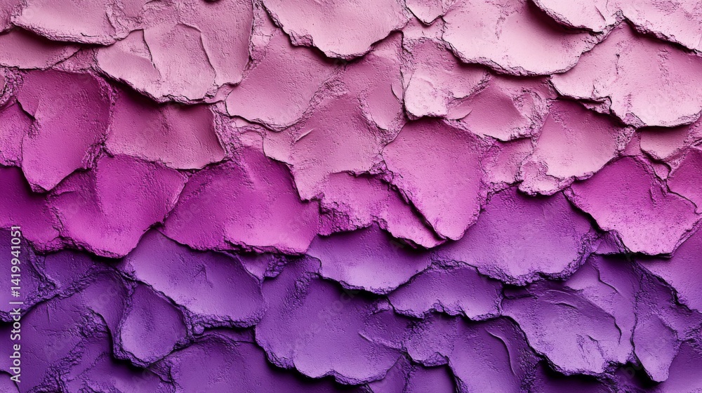 Fototapeta premium Background featuring an abstract design with a textured surface, transitioning from dark to light in shades of pink and purple