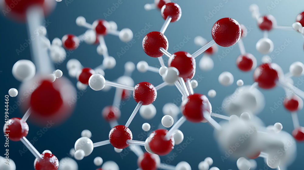 Abstract Molecular Structure Illustration