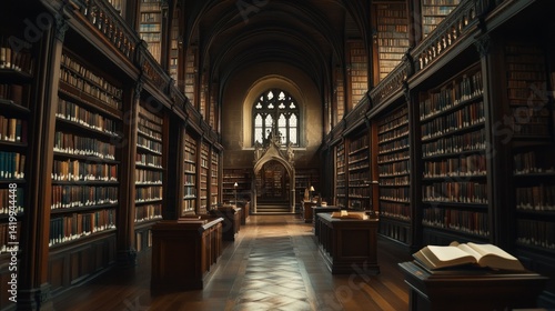 Wallpaper Mural A grand traditional library filled with many bookshelves and books Torontodigital.ca