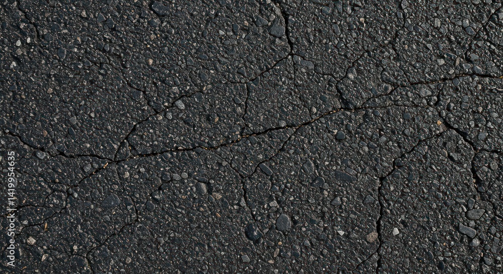 Obraz premium Cracked Asphalt Texture - Photo