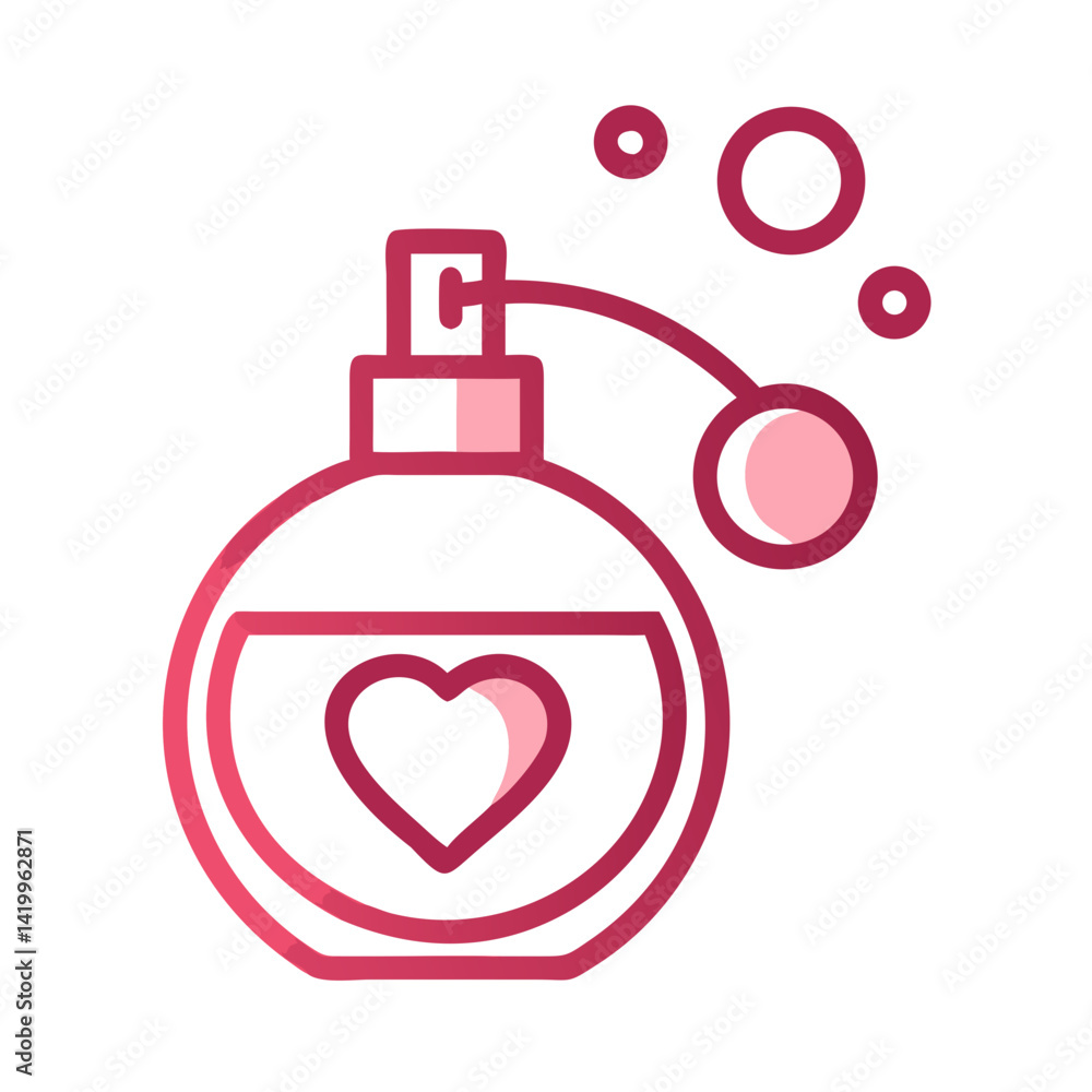 Perfume Bottle Icon Representing Romantic Fragrance and Elegant Scent for Special Occasions Perfume Bottle Icon Representing Romantic Fragrance and Elegant Scent for Special Occasions