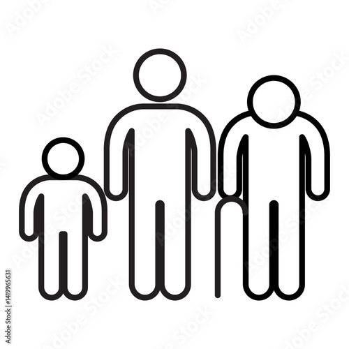 Age Factors Icon. Age-Based Medical Personalization and Dosage Adjustment