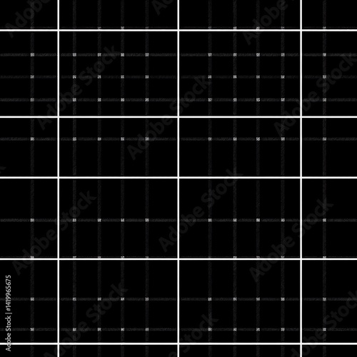 Wallpaper Mural Abstract Black and White Plaid Pattern with Grid Lines for Modern Design and Presentation Backdrop Torontodigital.ca