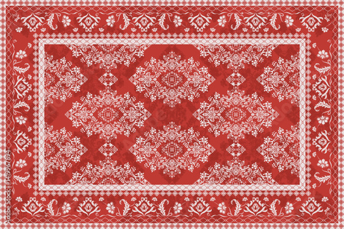 Vintage Arabic pattern.Persian colored carpet.Rich ornament for fabric design,handmade,interior decoration,textiles.Abstract design of persian carpet with geometric ornament.Moroccan style background.