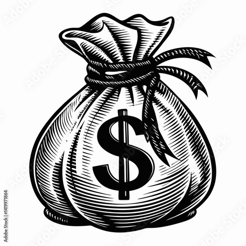 dollar sign on a white background