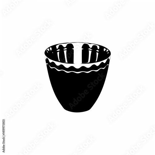 creative Silhouette Crucible Icon Vector Illustration