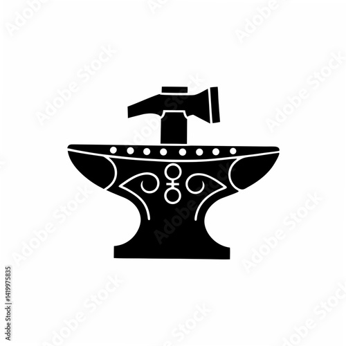 creative Silhouette Crucible Icon Vector Illustration