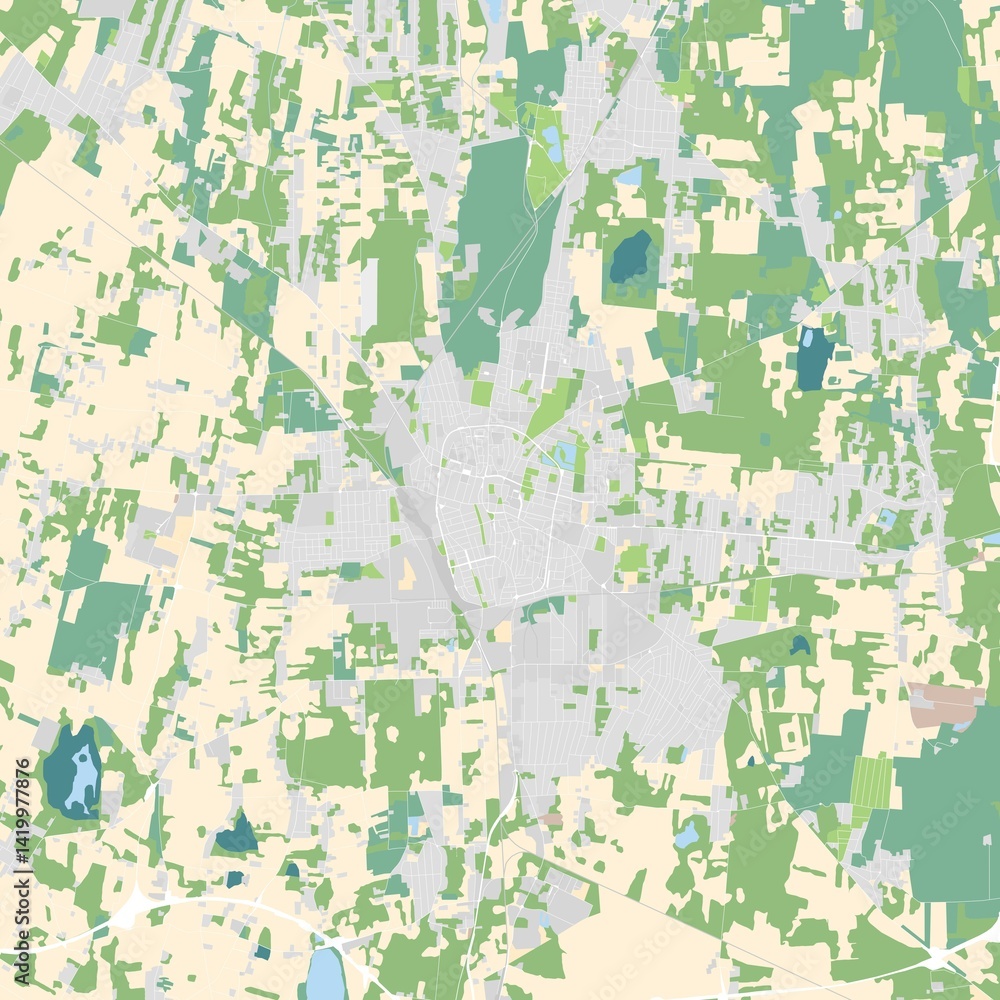 Fototapeta premium City map of Nyiregyhaza, Hungary